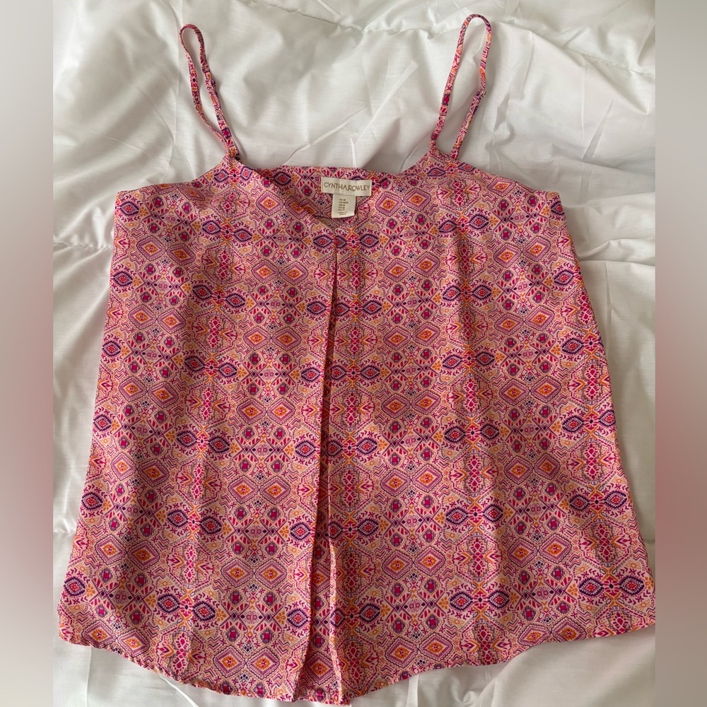 Cynthia Rowley Colorful Sleeveless Top